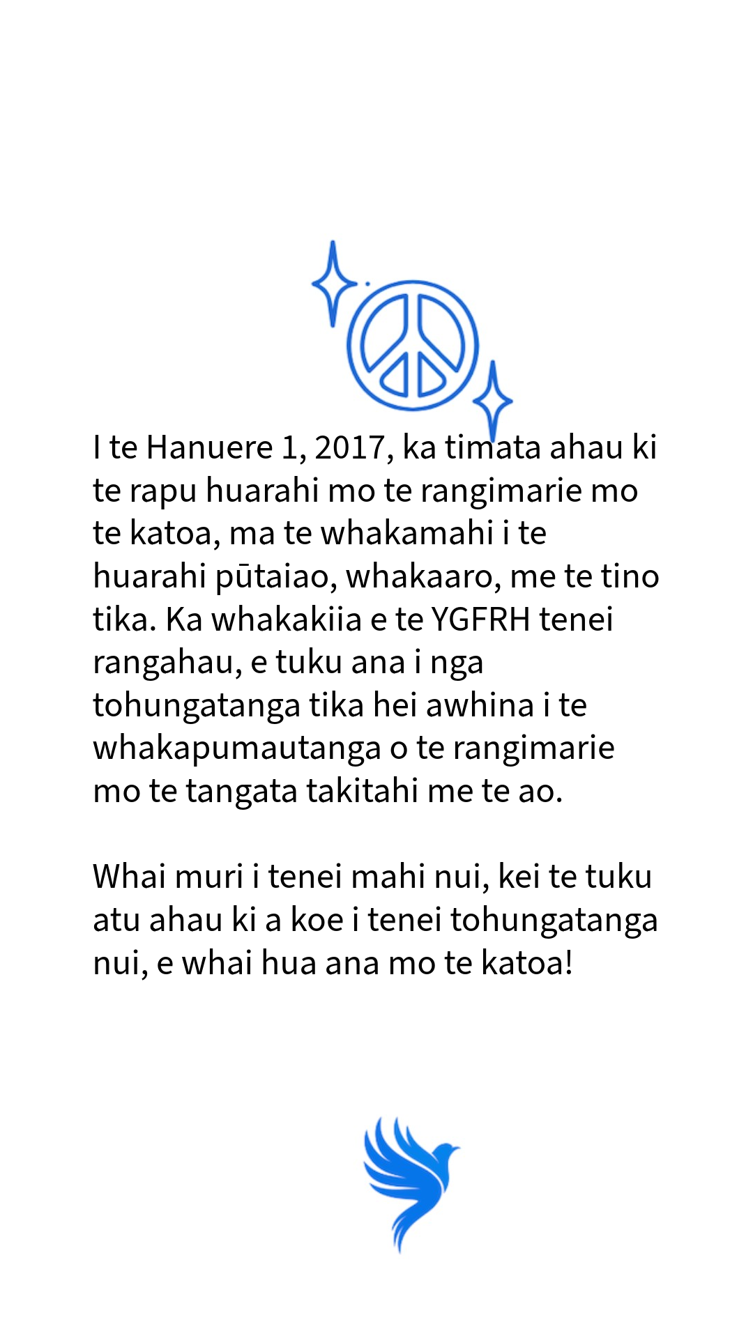 YGFRH Cookien, Maori (Mamati)