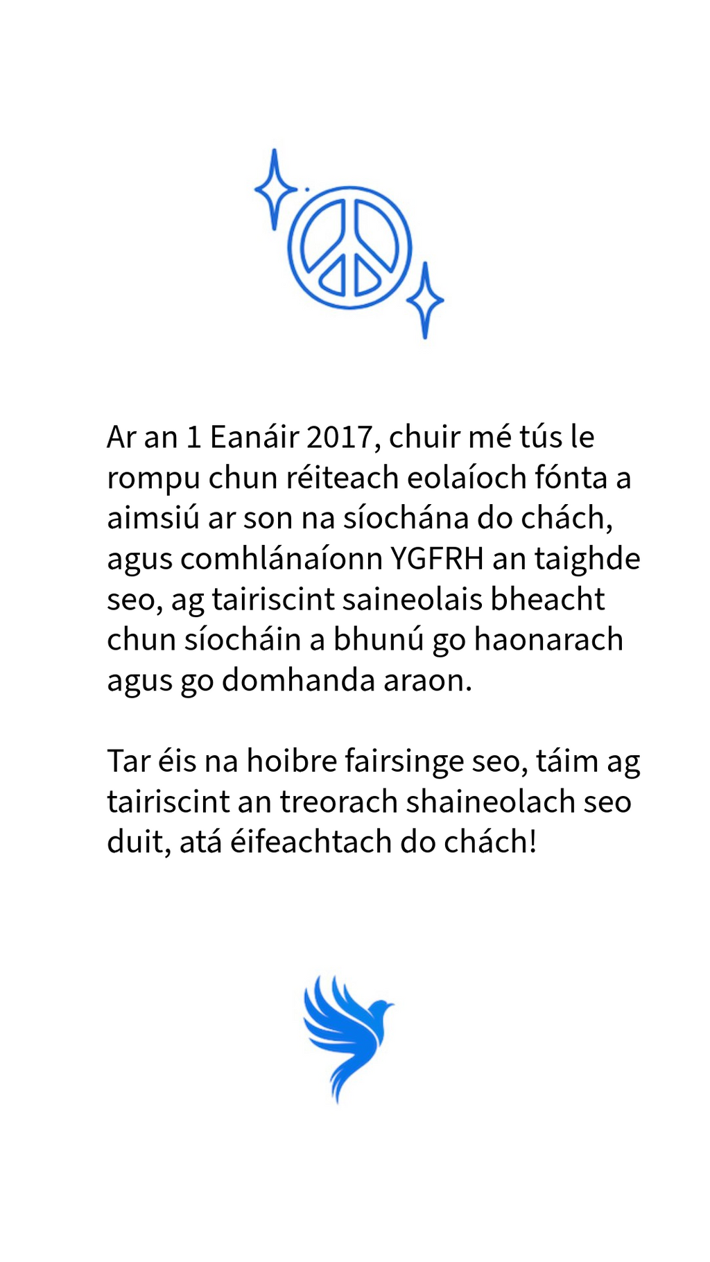 YGFRH Irlande, Irlandais (Páipéar)