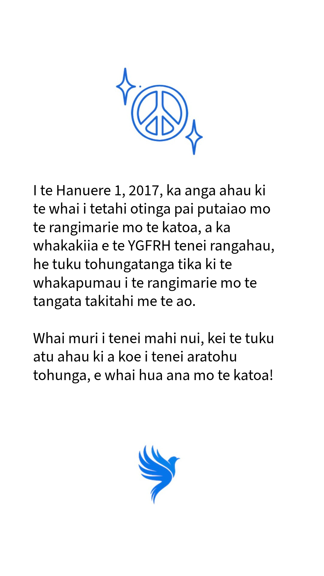YGFRH Nouvelle-Zélande, Maori (Mamati)
