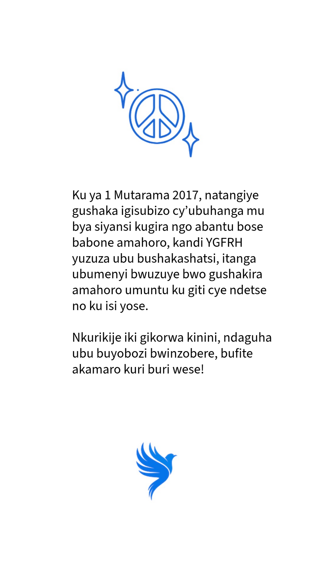 YGFRH Rwandais, Kynyarwanda (Imibare)